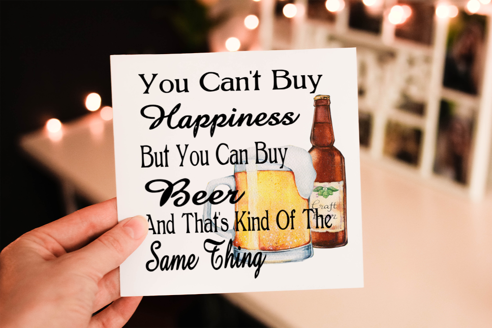 Funny Beer Humour Birthday Card, Card for Birthday - Click Image to Close